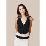 Stradivarius csíkos női top - S (ÚJ)