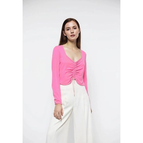 Bershka rózsaszín női blúz (ÚJ) - S