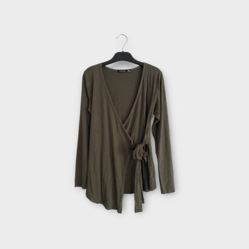 Boohoo átlapolós női felső - S