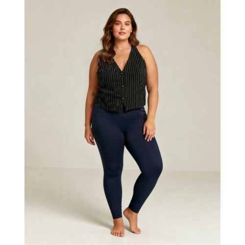 Stradivarius csíkos női top - L (ÚJ)