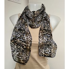 Leopárdmintás női kendő