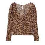 Mango állatmintás női blúz - M (ÚJ)