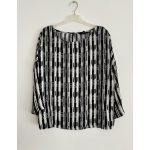 Next fekete-fehér női blúz - 34