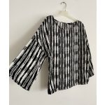 Next fekete-fehér női blúz - 34