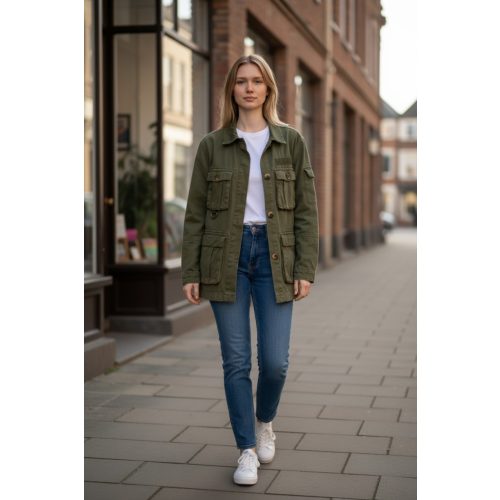 Bershka női utility dzseki - M (ÚJ)