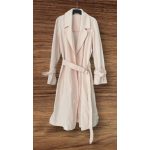 Rózsaszín női trench kabát - S