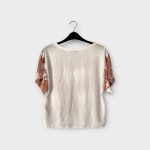 Zara két anyagú női felső - S (ÚJ)