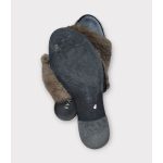 Eva Minge szőrmés női papucs - 39