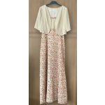 Márkus Kata virágos női ruha boleróval - 36