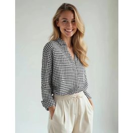 Mango kockás női ing - S (ÚJ)