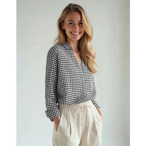 Mango kockás női ing - S (ÚJ)