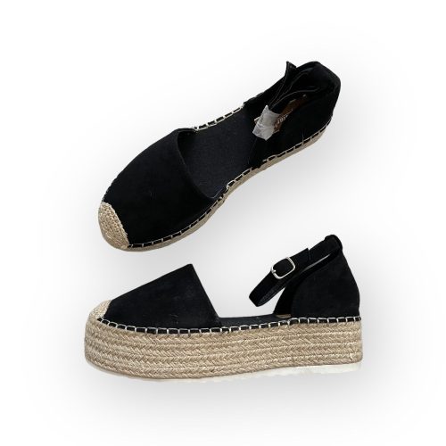 Seastar fekete női espadrilles - 38,5 (ÚJ)