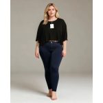 Monki bordázott anyagú női felső - XL (ÚJ)