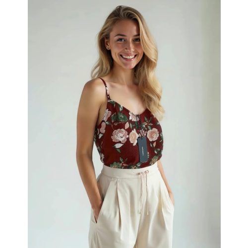 Vero Moda virágos női felső - S (ÚJ)