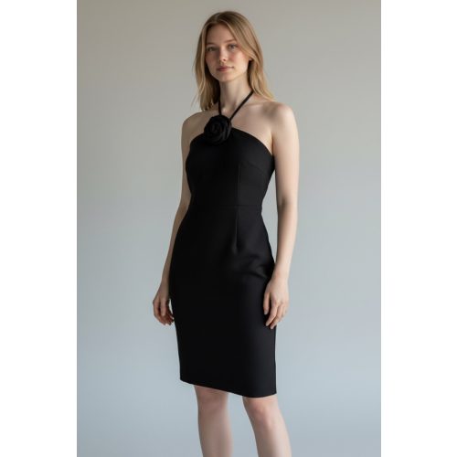 Edan rózsas női ruha - M (ÚJ)