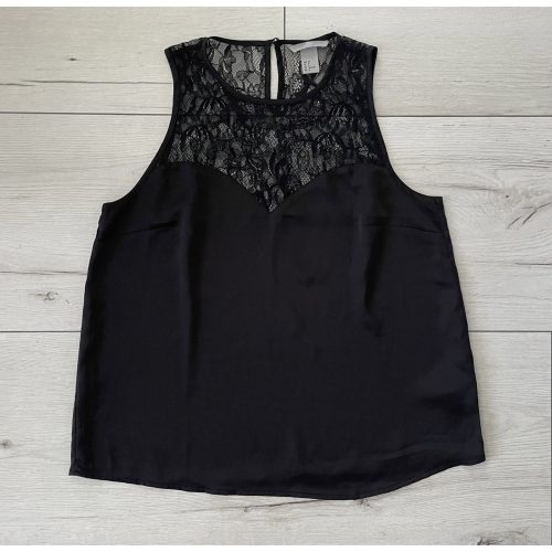 H&M csipkebetétes női felső - M