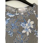 Reserved csíkos-virágos női blúz - S