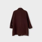 Sötétbarna női kabát - XL