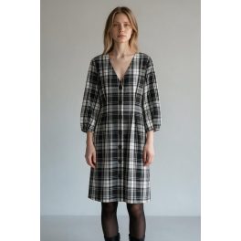 Mango kockás női ruha - S (ÚJ)