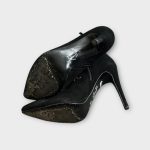 Giuseppe Zanotti tűsarkú láncos bőr csizma - 36