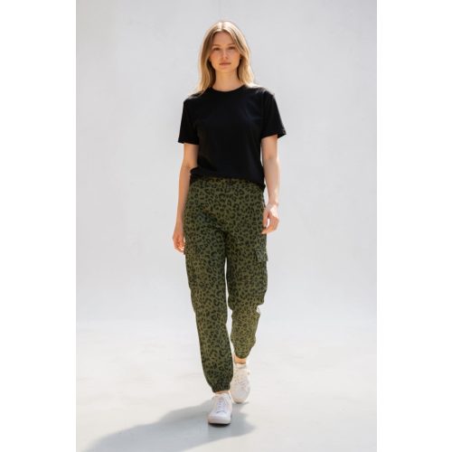 Bershka leopárdmintás farmernadrág - XXS (ÚJ)