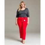 Mango piros női farmernadrág - 40 (ÚJ)