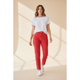 Mango piros női farmernadrág - 40 (ÚJ)