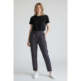 Bershka női kockás nadrág - XS (ÚJ)