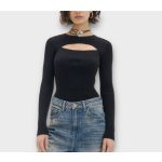 Cropp bordázott női pulóver - L-XL (ÚJ)