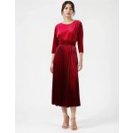 Bordó női bársonyruha - S (ÚJ)