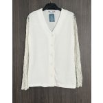 Csipke ujjú női kardigán - XL (ÚJ)