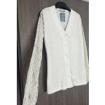 Csipke ujjú női kardigán - XL (ÚJ)