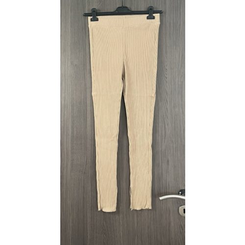 Bordázott anyagú női leggings - XL