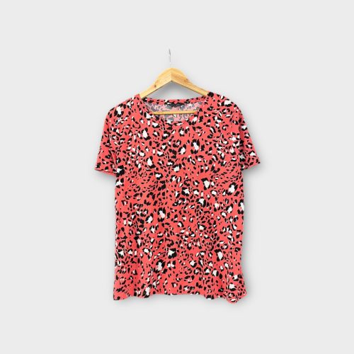 M&S leopárdmintás női póló - XL