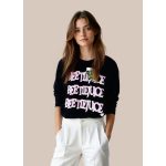 Beetlejuice női oversize pulóver - M (ÚJ)