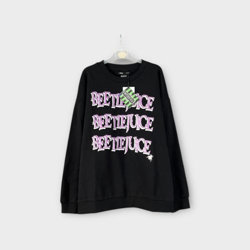 Beetlejuice női oversize pulóver - S (ÚJ)