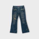 Hímzett női farmernadrág - XL