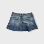 Tűzött női farmer miniszoknya - XS