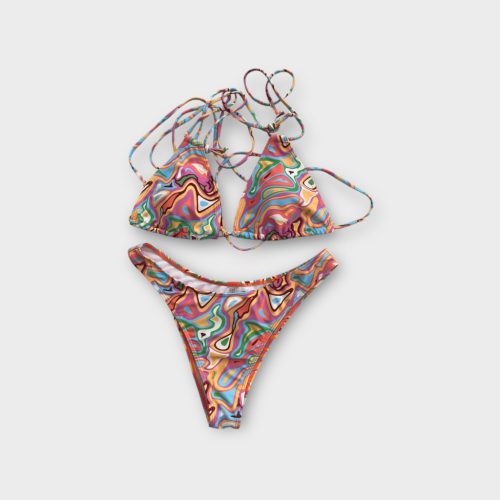 Színes női bikini szett - L