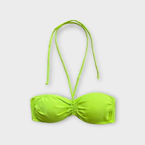 Neon sárga női bikini felső - S