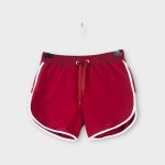 Bordó női rövidnadrág - L