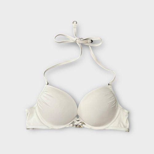 Censored fehér push-up bikini felső - S