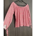 REserved piros kockás női felső - L