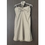 Magenta nyakbakötős női ruha - S