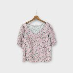 Papaya virágos női felső - L-XL