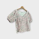 Papaya virágos női felső - L-XL