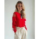 New Collection piros női felső - M (ÚJ)