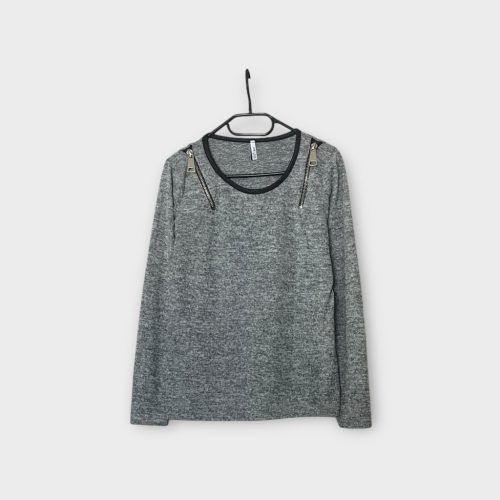 Zipzáras női pulóver - S