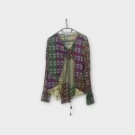 Zara mintás női blúz - L