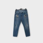 GAS díszes női boyfriend farmernadrág - M